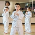 thumbnail image 6 of Karate Uniform with Free Belt, White Karate Gi for Kids & Adult Size,120cm, 6 of 8