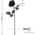 thumbnail image 5 of 12 PCS Artificial Flowers Roses Fake Silk Flowers Long Stem Faux Flowers Roses for Home Wedding Party Outdoor Decorations(Full Black), 5 of 5