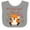 Heather and White, variant on Inktastic My Great Aunt Loves Me- Cute Baby Fox Boys or Girls Baby Bib