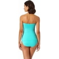 thumbnail image 3 of Anne Cole Womens Reef Green Twist Front Bandeaukini Swim Top Large/Reef Green, 3 of 3