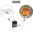 thumbnail image 6 of Campfire Grill Grate, Adjustable Swivel Grill for Fire Pit, Heavy Duty Steel Grate with Carrying Bag For Outdoor Cooking Camping BBQ, 6 of 8