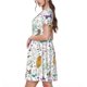 thumbnail image 2 of Disketp Colorful Poodle Dog para Vestido de Manga Corta para Mujeres, Vestidos de Verano para Mujeres, Casual y Holgado para la Playa, 2 of 6