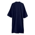 thumbnail image 4 of PMVFHDE Men's Japanese Kimono Nightdress Lightweight Breathable Yukata Bathrobe Mens Pajamas Summer Sauna Gown Sleepwear Navy，L, 4 of 5