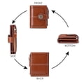 thumbnail image 4 of Egoelife Small Women Wallet Bifold RFID Blocking Genuine Leather Short Ladies Purse Zipper Coin Pocket Card Cash Holder with ID Window, 4 of 7