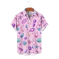thumbnail image 6 of Lopecy-Sta Men's Tops, Tees & Shirts Summer Beach Casual Hawaiian Shirt, Ocean Animal Short Sleeve Button Shirt, Tropical Summer Gifts, 6 of 6