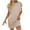 Beige, variant on Busydd Womens Dresses Solid Color Short Sleeve Spring Dresses Round Neck Ruffle Summer Dress Casual Ribbed Sun Dress