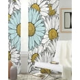 thumbnail image 3 of Flower Chrysanthemum Watercolor Sheer Curtains for Living Room Printed Tulle Window Curtain Luxury Home Balcony r Drapes, 3 of 7