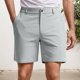 thumbnail image 2 of Pantalones cortos ligeros de estilo informal para hombre - Diseño de poliéster con 4 bolsillos - Entrepierna de 18 cm - Trabajo/playa, tallas S-XXXL, 2 of 5