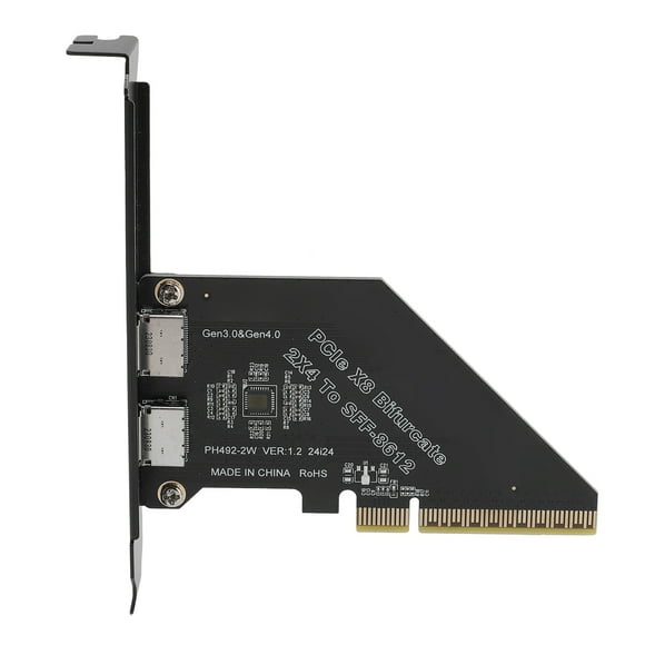 X8 PCIe 4.0 X8 to Oculink Card High Speed Data Transfer 128 GT/s SFF 8612 Secure Connection External Graphics Card for NVMe SSD GPU EGPU