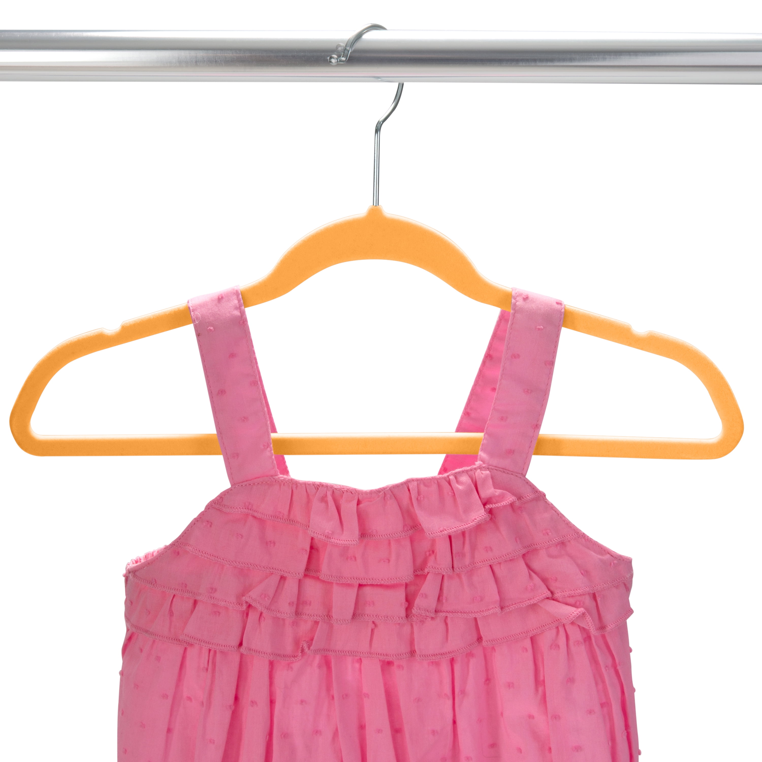 OSTO Pink Velvet Hangers 50-Pack OV-126-50-BLSH-H - The Home Depot