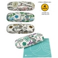 thumbnail image 6 of [4 PACK / 3 PACK], JAVOedge Printed Pattern Durable Hard Clamshell Eyeglass Case with Bonus Microfiber Cloth, 6 of 6