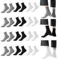 thumbnail image 6 of LWNYDPLSD Mesh Mid Tube Socks Men's Cotton Socks Summer Men's Socks Black Thin Breathable Sweat Absorbing Business Socks Black, 6 of 6
