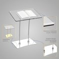 thumbnail image 3 of Acrylic Podium Stand for Churches,Conference | Portable Modern Podium for Speeches,Weddings,Classroom,Professional - Presentation Podiums, 3 of 5