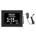 thumbnail image 2 of Year Month Alarm Clock, 7 Inch Digital Day Clock Black  For Home For Elderly US Plug, 2 of 8
