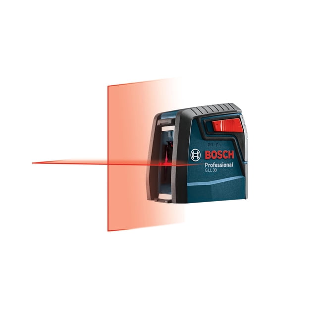 Láser Cross-Line BOSCH GLL 30 de 9 m con 2 pilas AA y soporte