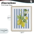 thumbnail image 4 of Stupell Industries Farmhouse Lemon Blossom on Blue Stripes Birch Framed Print Under Glass, 17 x 21, by Lanie Loreth, 4 of 8