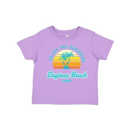 

Inktastic Summer Enjoy the Sunshine Daytona Beach Florida in Blue Gift Toddler Boy or Toddler Girl T-Shirt