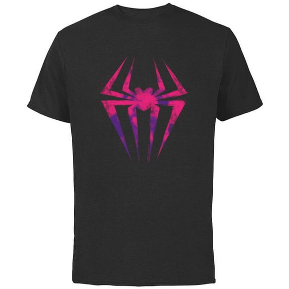 Marvel Spider-Man: Across the Spider-Verse Spider-Gwen Icon - Short Sleeve Cotton T-Shirt for Adults - Customized-Black