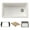 White, variant on Blanco 443314 Inteos 33" Undermount Single Basin Granite Composite Kitchen Sink - Truffle