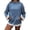 Blue, variant on Womens Oversized Hoodies Solid Lace Hem Long Sleeve with Pocket Casual Plus Size Hooded Sweatshirts