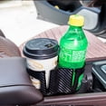thumbnail image 2 of YeekTok Black Carbon Fiber Center Console Drink Cup Holder For Car Interior Accessories, 2 of 10