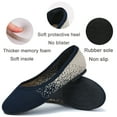 thumbnail image 3 of Women's Wide Width Flat Shoes，Plus Size Round Toe Slip on Wide Ballet Shoes., 3 of 8