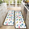 thumbnail image 4 of Kitchen Rugs Sets Of 2,Colorful Dinosaur Assortment Pattern Anti Fatigue Kitchen Mat Rugs Non Slip Washable,Decorative Kitchen Floor Mats for Kitchen,Sink,Laundry,17"x47"+17"x47", 4 of 5