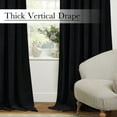 thumbnail image 7 of StangH Luxury Black Curtains 96 inches Long - Velvet Blackout Thermal Insulated Drapes for Bedroom/Living Room Enhance Privacy Soundproof for Home Theater Studio, W42 x L96, 2 Panels, 7 of 7