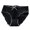 Black, variant on harmtty Seamless Briefs Solid Color Elastic Waistband Ribbing Design Panties for Daily Life,Skin Color,XL