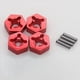 thumbnail image 4 of 8x Adaptador Hexagonal de Cubo de Rueda Combinador de Metal de 12 mm para 104001 1/10 Accesorios de Piezas de Actualización de Coche RC, Rojo, 4 of 5