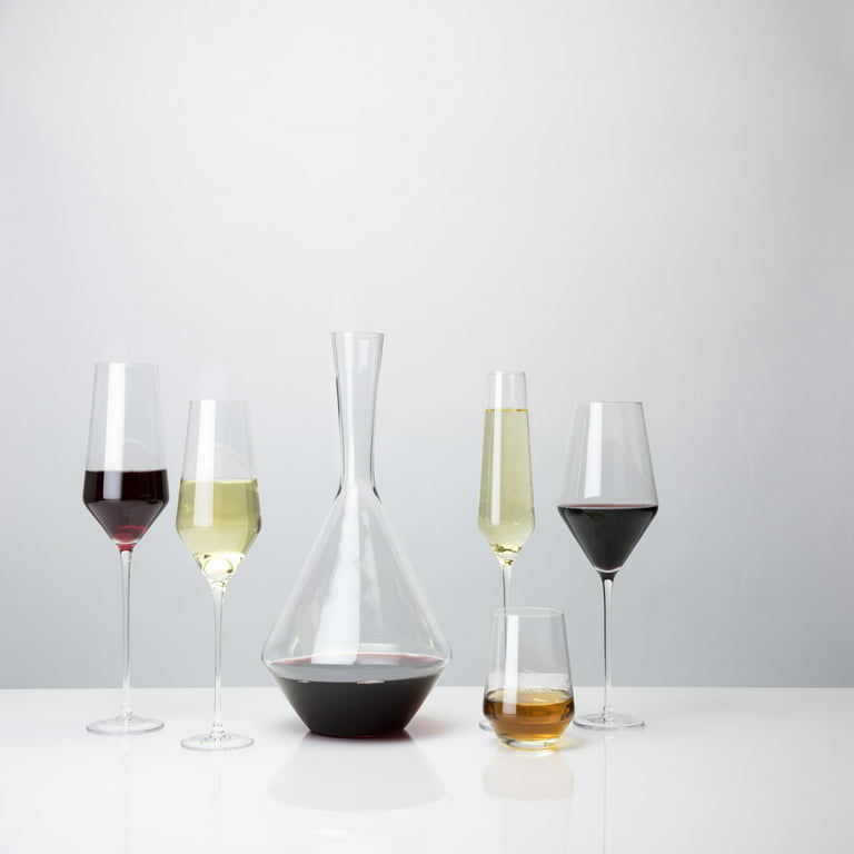 Angled Crystal Bordeaux Glasses by Viski 
