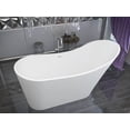 thumbnail image 2 of Anzzi FT-AZ507 Alto 67-1/2" Stone Composite Free Standing Soaking Tub - White, 2 of 3