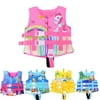 Swimming Jacket for Kids Life Vest Cartoon Animals Print Flotation Life Jacket Swimming Leaner Outfits 2-8Y