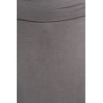thumbnail image 4 of Women's Casual Foldable Waist Comfy Loose Fit Solid Maxi Skirt, 4 of 4
