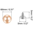 thumbnail image 2 of REGALWOVEN Pearl Rivet Studs Kit Rivets Pearls Buttons DIY Vase Fillers Wedding Decoration Light Gold Tone, 2 of 6