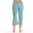 thumbnail image 3 of Just Love 100% Cotton Women's Capri Pajama Pants Sleepwear - Comfortable and Stylish (Blue - Cat Naps, Small), 3 of 3
