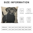 thumbnail image 5 of YINGXI  Labrador Dog Throw Pillow Cover Silhouette Retriever Dog Animal Pet Friend Canine Puppy Mammal Cute Pillow Case Decorative Men Women Boy Girl Room Cushion Cover for Home Couch Bed 18x18in, 5 of 5