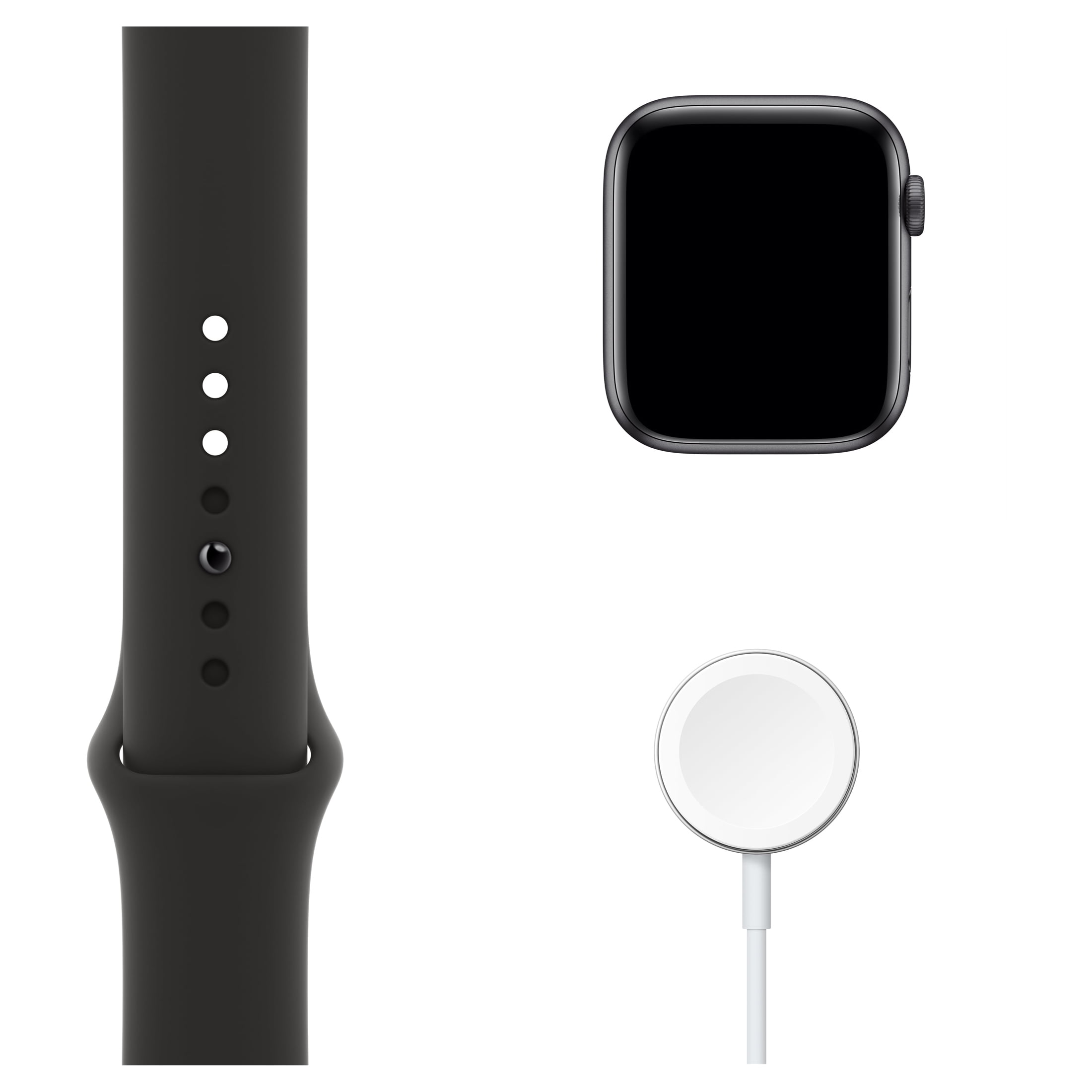 Restored Apple Watch Series 6 GPS + Cellular, 44mm Space Gray Aluminum Case with Black Sport Band and, Regular (Refurbished)
