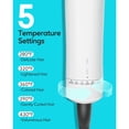 thumbnail image 4 of Pro Airflow Styler, Hair Straightener and Curler 2 in 1 with 360° Vented Cool Air for Long-Lasting Curls, 1 Inch Ceramic Flat Iron, Dual Voltage, White, 4 of 5