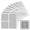 Gray, variant on Fzchyzoar 10 Pack Gray Window Screen Repair Patches, 4" x 4" Fiberglass Mesh Self-Adhesive Tape for Repairing Window and Door Screen Holes and Tears