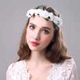 thumbnail image 4 of Daboolka 1 pieza de guirnalda de corona para el pelo de novia para mujer y niña, diadema de flores artificiales, 4 of 8