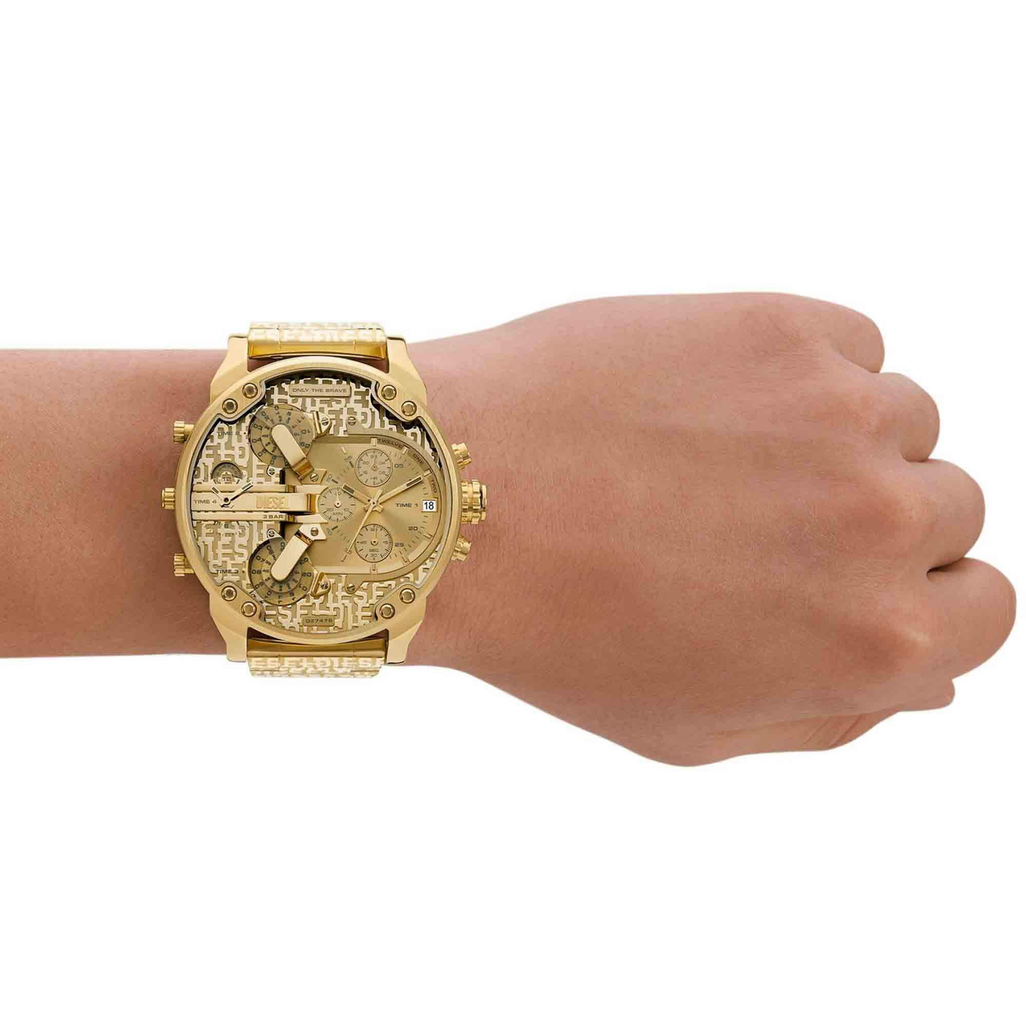 Diesel Mr. Daddy 2.0 Chronograph Men's Watch, Color: Gold