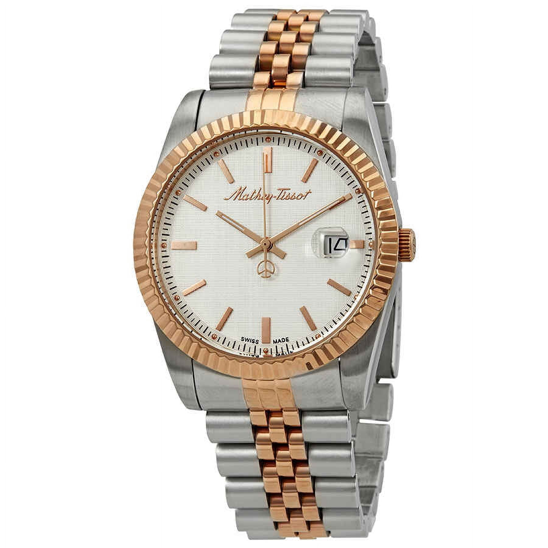 NWT Mathey-Tissot Mathy III Roman White Dial Unisex Watch Mathy III Roman H810BBR – Mathey-Tissot main image 3