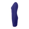 thumbnail image 4 of QIPOPIQ Robes pour Femmes pour Invité de Mariage Fête Manches Longues Hiver Couleur Unie Robe d'Été Tricotée Manches Longues Demi-Zip Col en V Offres 2023, 4 of 5