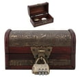 thumbnail image 4 of Caja de madera clásica de estilo europeo vintage, caja de almacenamiento de joyas, contenedor para decoración del hogar(#1), 4 of 12