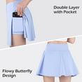 thumbnail image 4 of BIG ELEPHANT 3-Pack Girls' Athletic Skorts - 2-in-1 with Built-in Liner & Pockets, Elastic Waist - for Sports, Dance, School, Playwear (Sizes XS-XL), 4 of 16