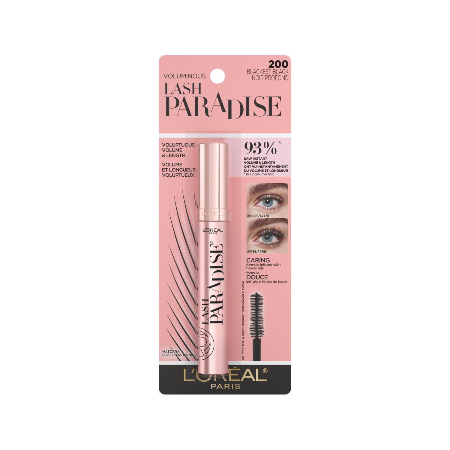 L'Oréal Paris Voluminous Lash Paradise Mascara, Instant volume & length