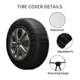 thumbnail image 4 of Kdxio Flower for Tire Cover Wheel Protectors Tyre Covers Weatherproof Wheel Covers Universal Fit for Trailer Rv SUV Truck Camper Travel Trailers 16 inch, 4 of 8