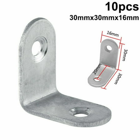 

10Pcs L Type Shelf Support Corner Brace Angle Bracket Angle Code Right Angle