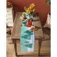 thumbnail image 5 of Red Truck Christmas Burlap-Cotton Table Runner 72 Inches Long,Green Tree Xmas Snowflake Farmhouse Table Runners,Outdoor Dining Tablecloths Decor for Baby Shower Party Wedding 13x72, 5 of 9